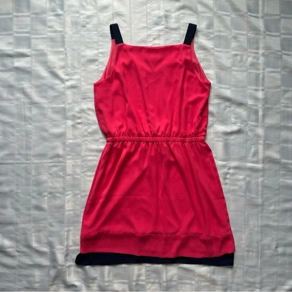 Ann Taylor Loft Factory Pink & Blue Colour Block Dress - Picture 10 of 11